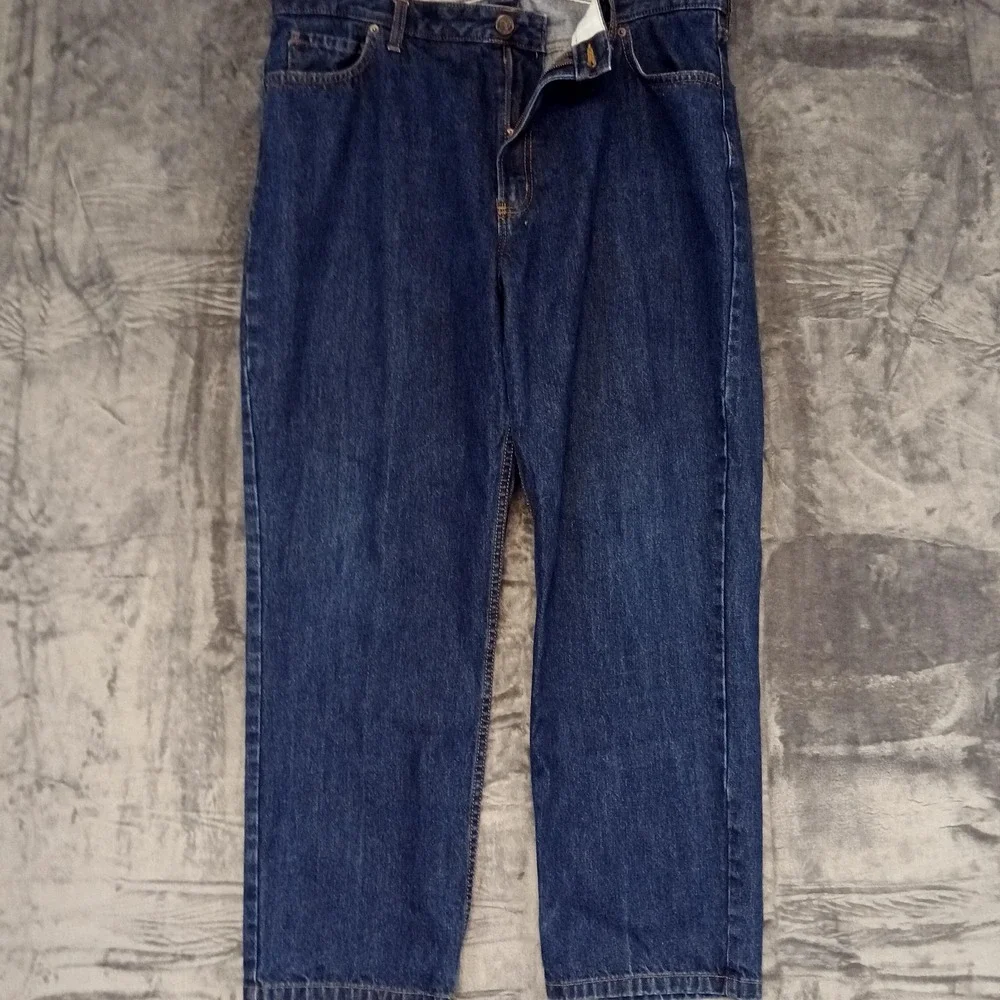 Lands End Jeans Mens 40 Blue Traditional Fit Classic Denim Straight Leg‎ Pants